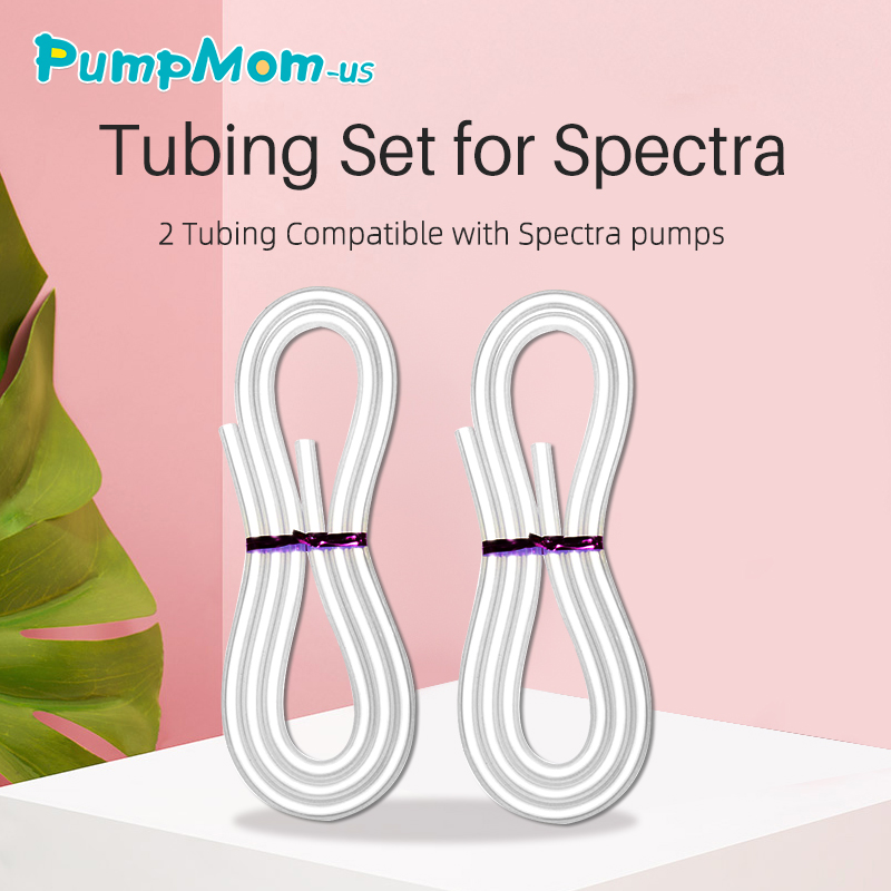 2 silicone tubes, BPA free longer length than original spectra tubing