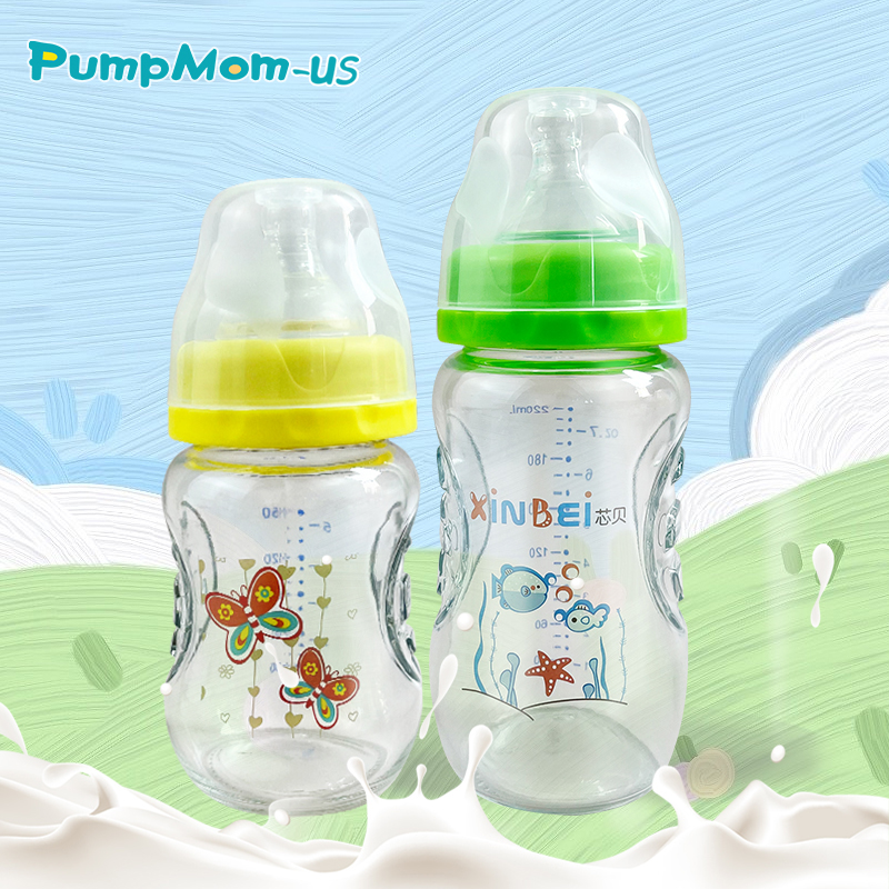 Breast milk storage bottles